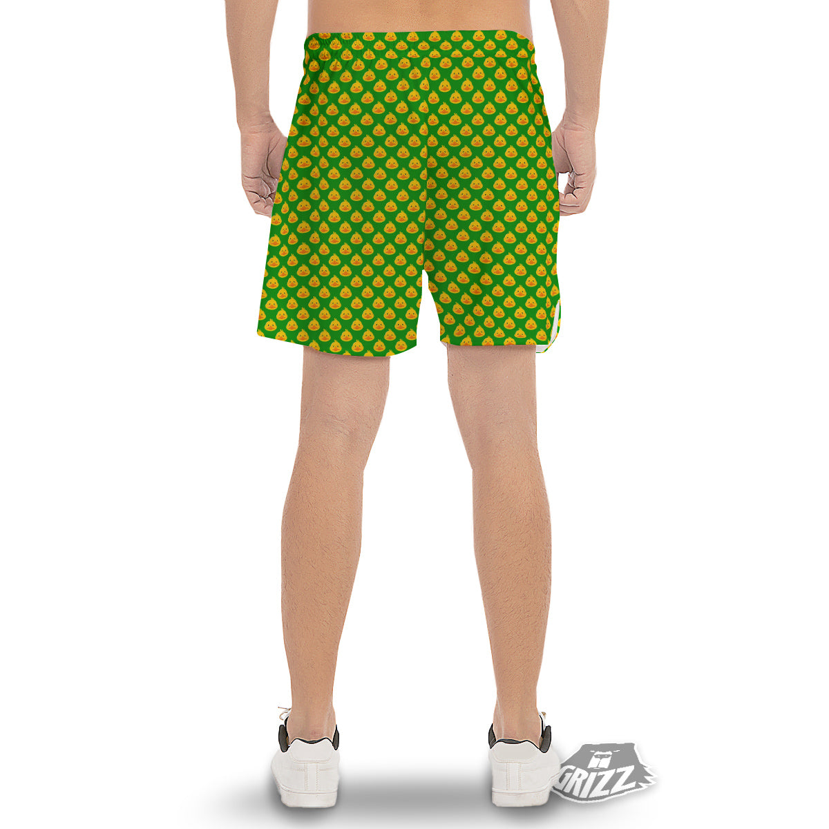 Duck Cute Cartoon Print Pattern Men's Gym Shorts-grizzshop