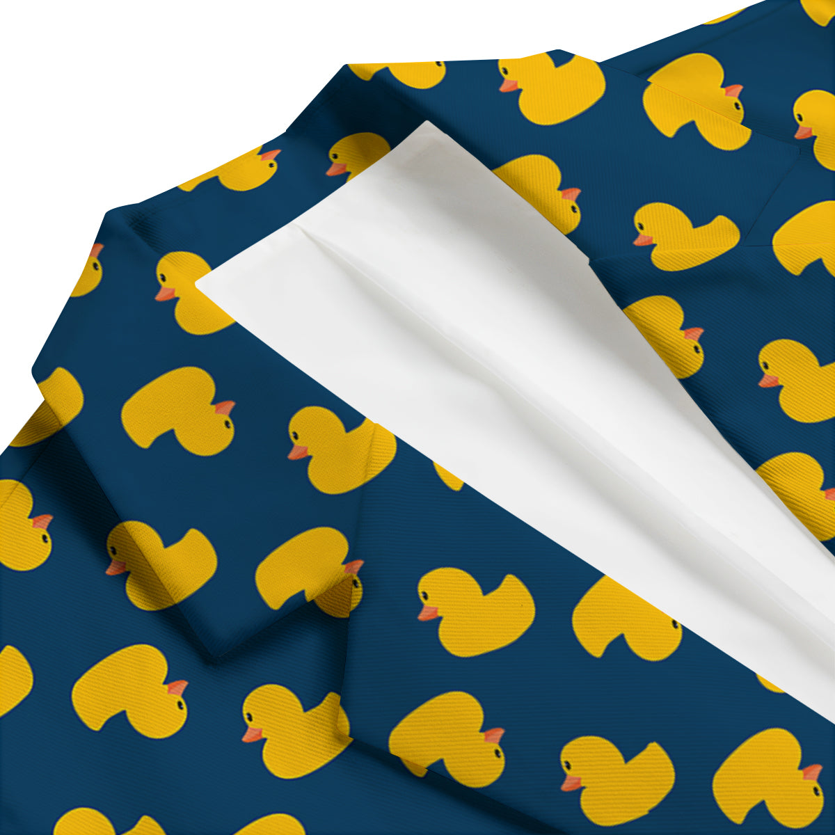 Ducks Rubber Yellow Print Pattern Men's Blazer-grizzshop