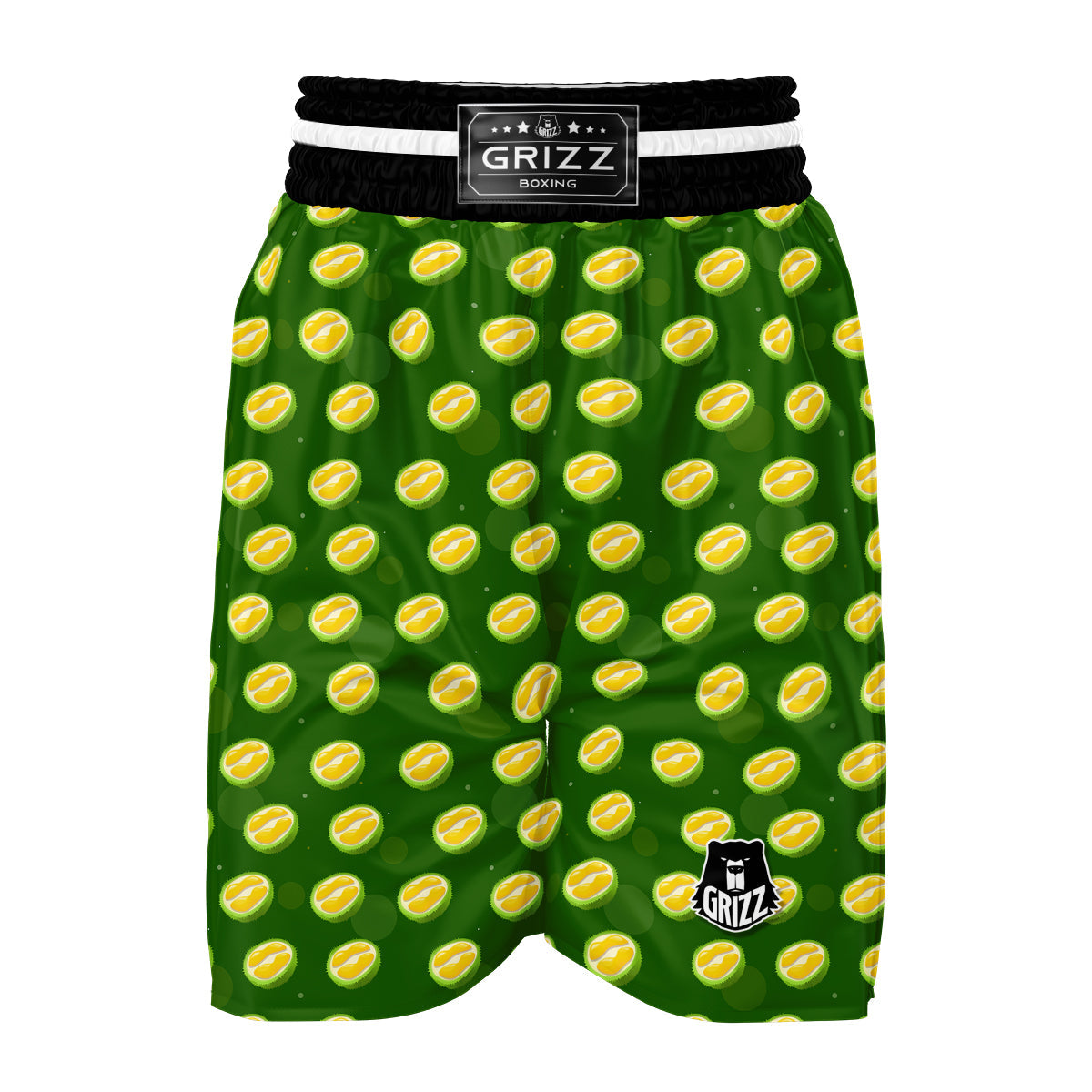 Durian Exotic Print Pattern Boxing Shorts-grizzshop