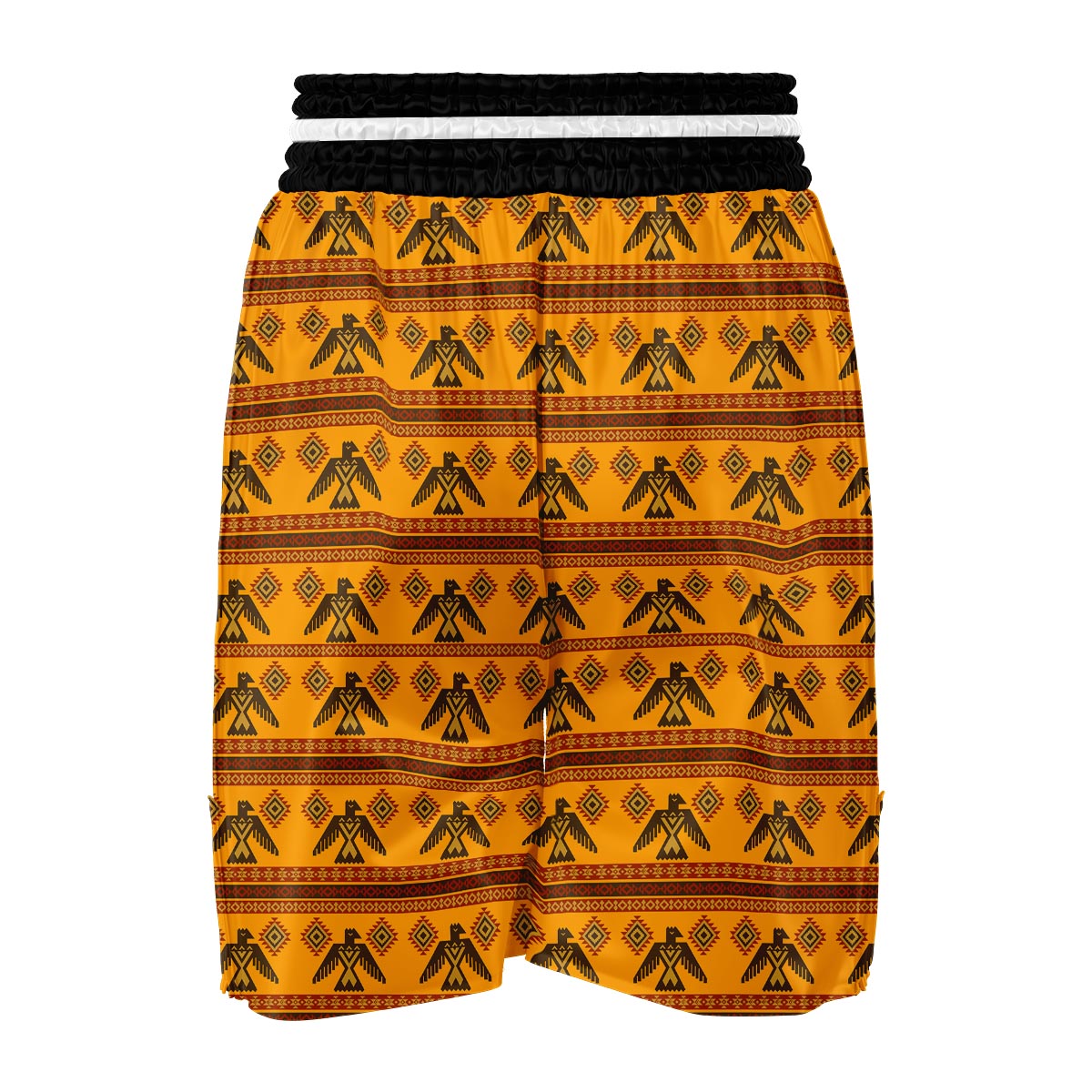 Eagle Aztec Pattern Print Boxing Shorts-grizzshop