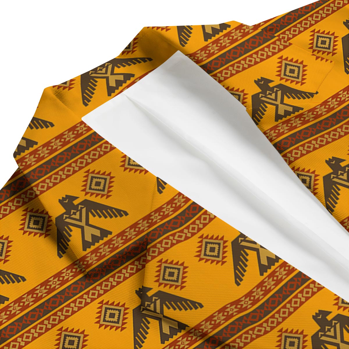 Eagle Aztec Pattern Print Men's Blazer-grizzshop