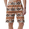 Eagle Aztec Print Pattern Men's Shorts-grizzshop