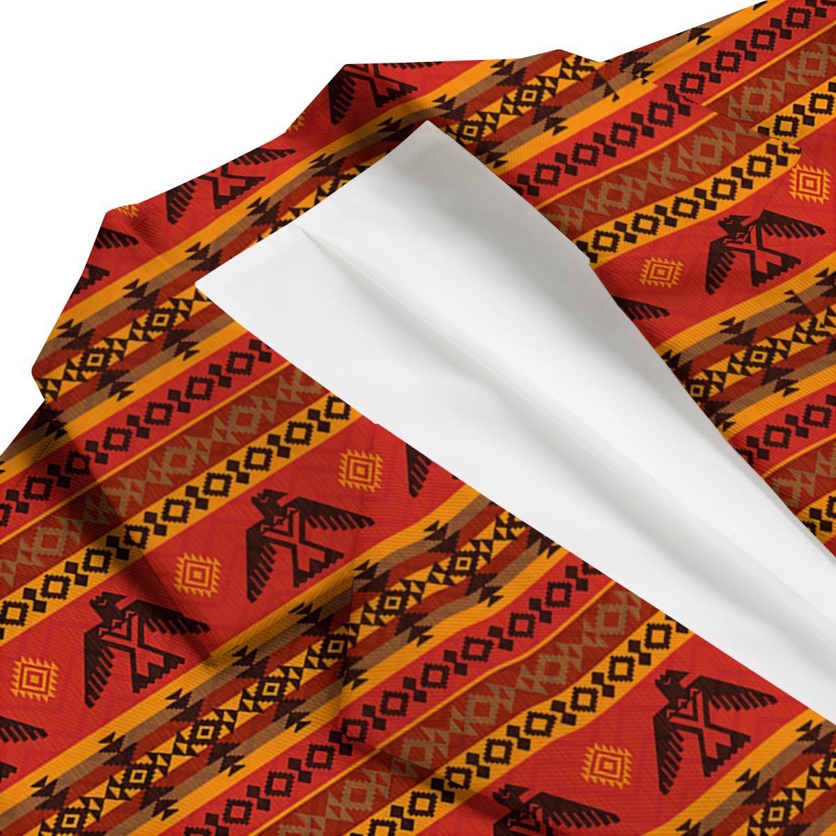 Eagle Native American Pattern Print Men's Blazer-grizzshop
