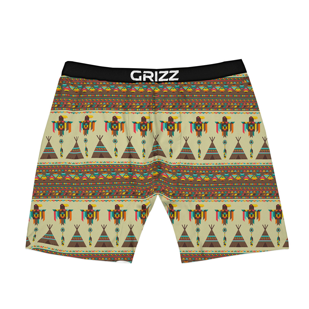 Eagle Native American Print Pattern Boxer Briefs-grizzshop