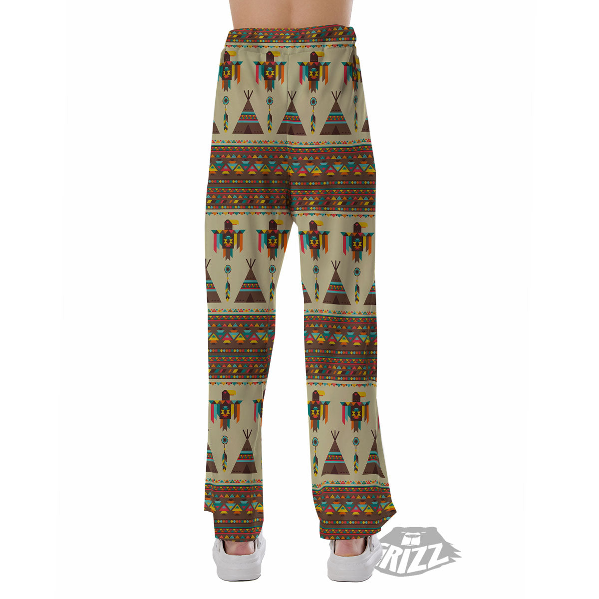 Eagle Native American Print Pattern Pajama Pants-grizzshop