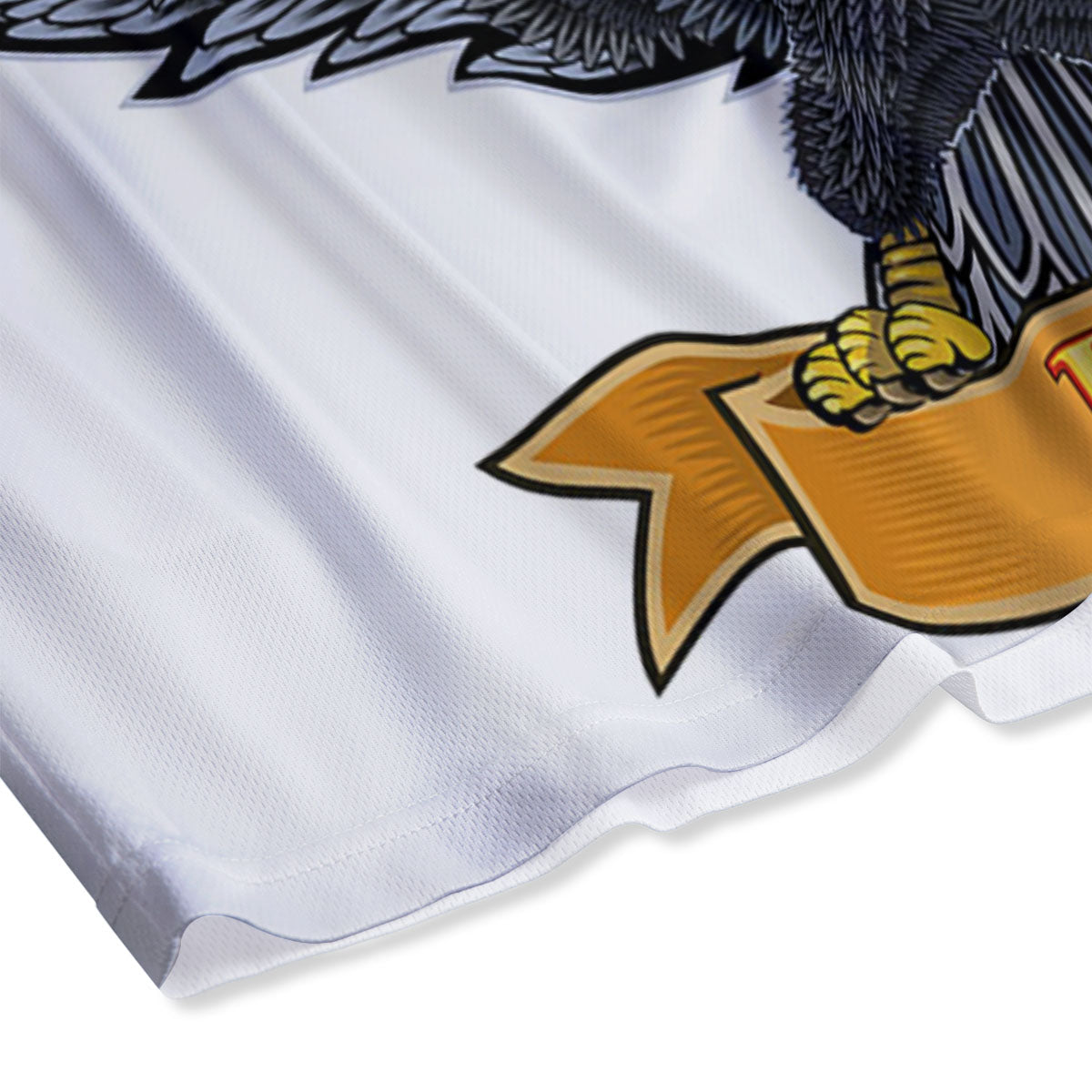 Eagle Patriotic American Print Mesh Shorts