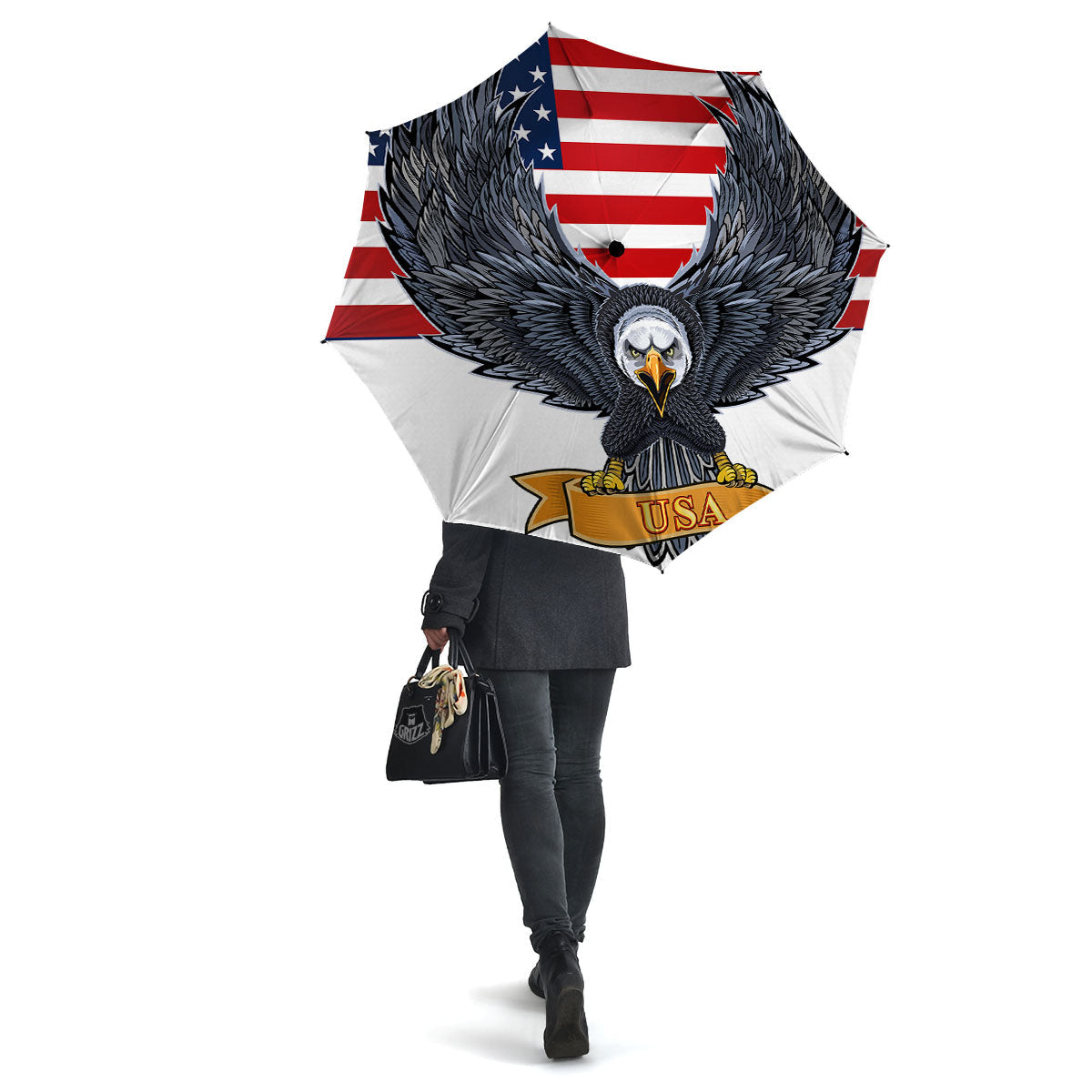 Eagle Patriotic American Print Umbrella-grizzshop