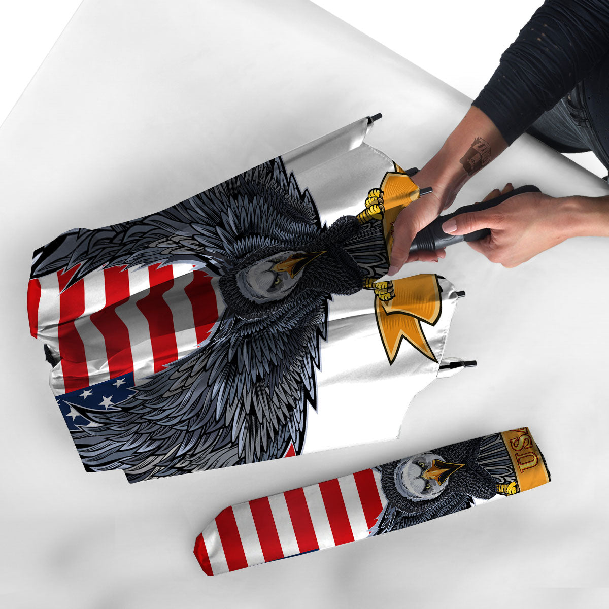 Eagle Patriotic American Print Umbrella-grizzshop