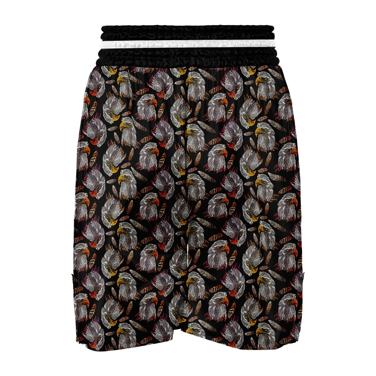 Eagle Pattern Print Boxing Shorts-grizzshop