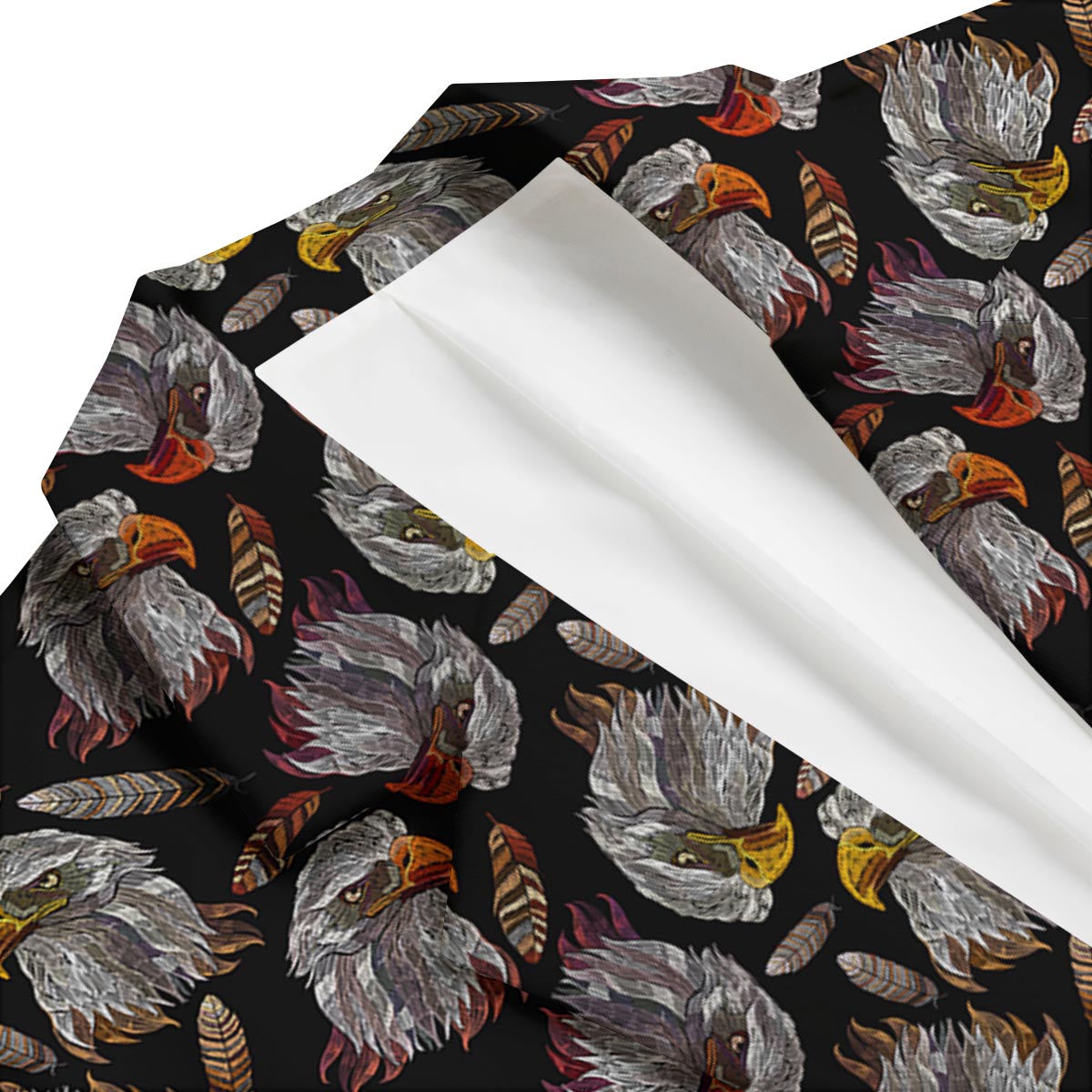 Eagle Pattern Print Men's Blazer-grizzshop