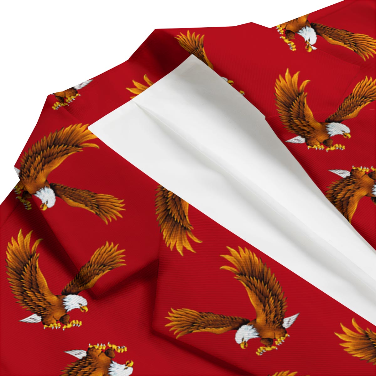 Eagle Red Pattern Print Men's Blazer-grizzshop