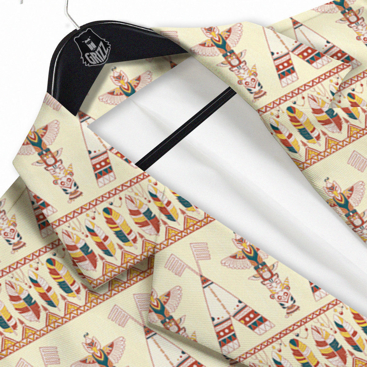 Eagle Totem Native American Print Men's Sport Coat-grizzshop