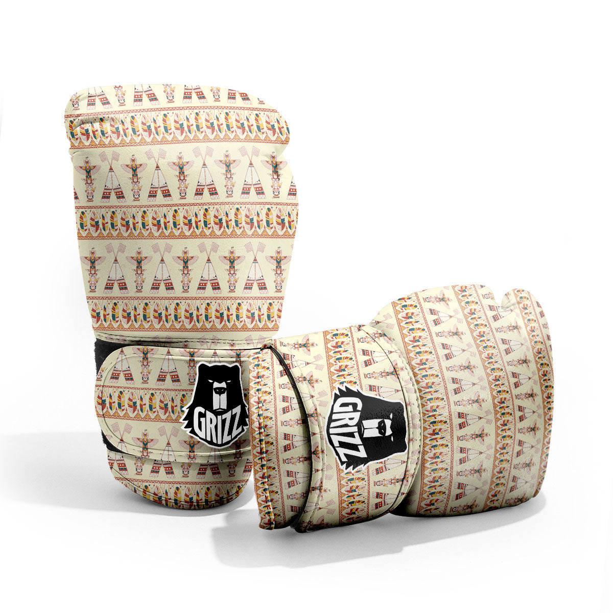 Eagle Totem Native American Print Pro Boxing Glove