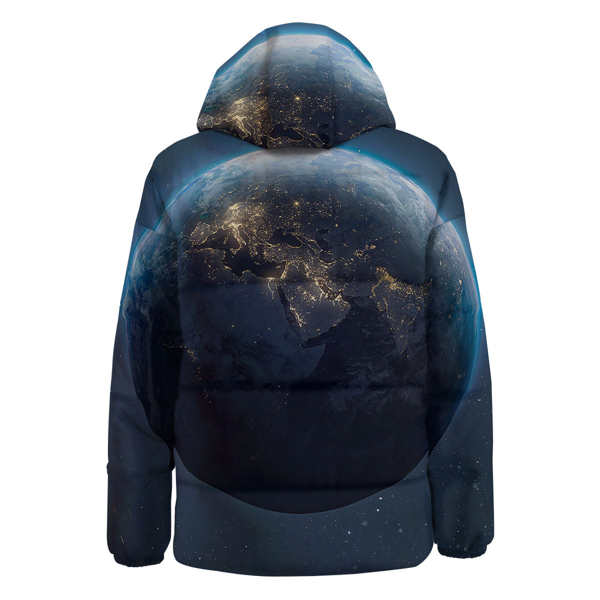 Earth And Space Print Down Jacket-grizzshop