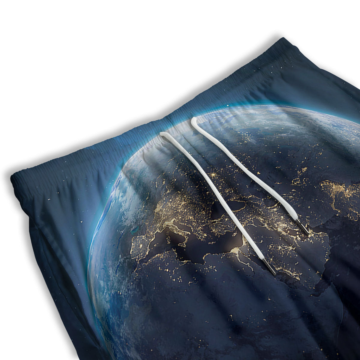 Earth And Space Print Men's Athletic Shorts