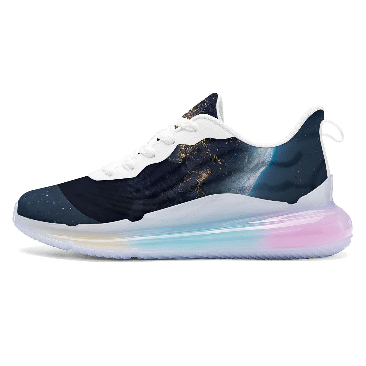 Earth And Space Print Running Sneakers-grizzshop