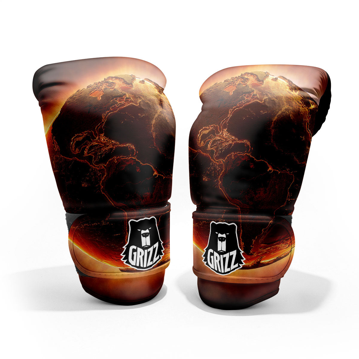 Earth Burning Print Pro Boxing Glove