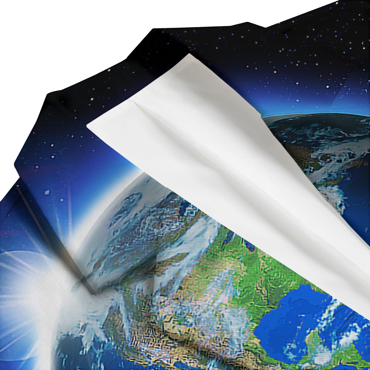 Earth Sunrise Print Men's Blazer-grizzshop