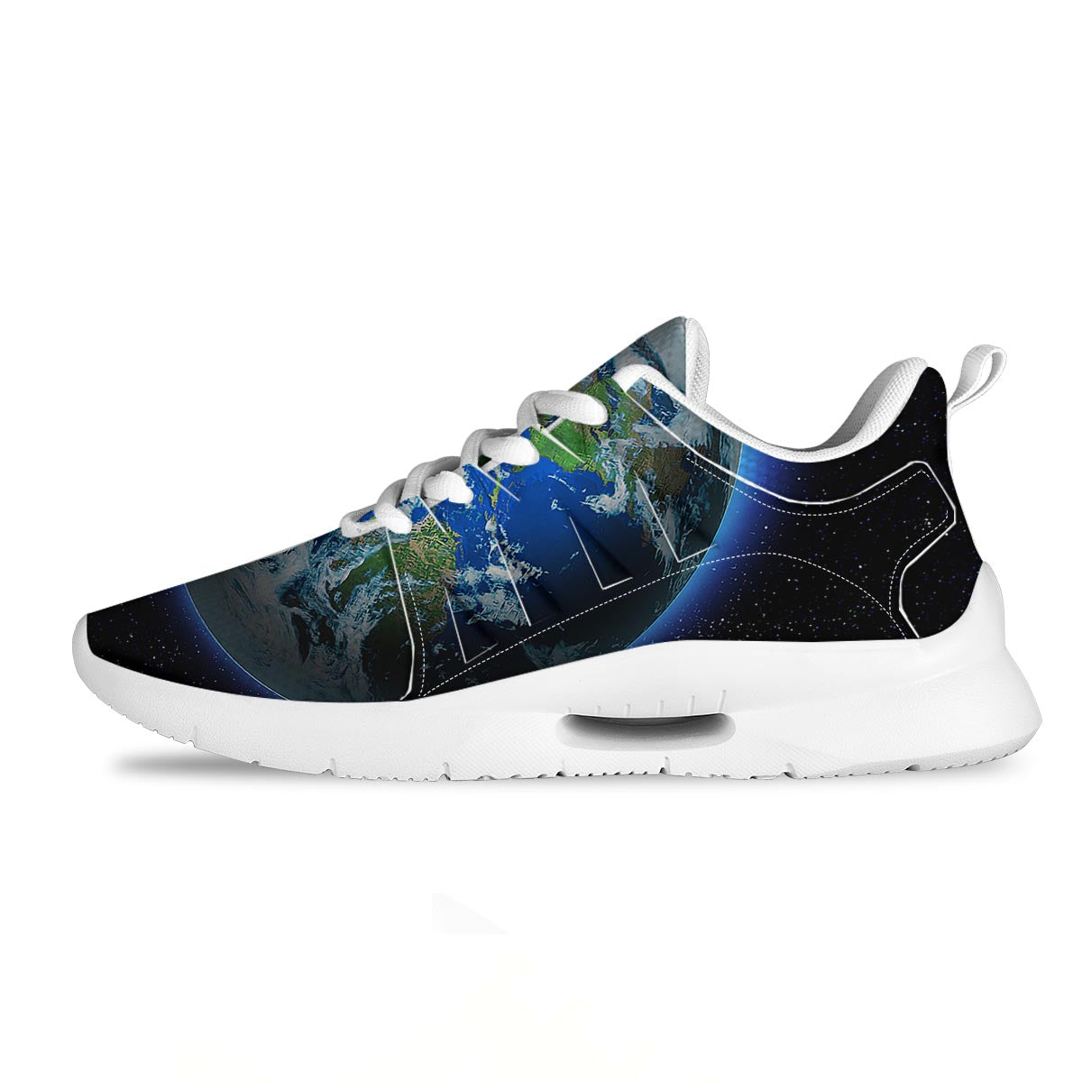Earth Sunrise Print Tennis Shoes-grizzshop