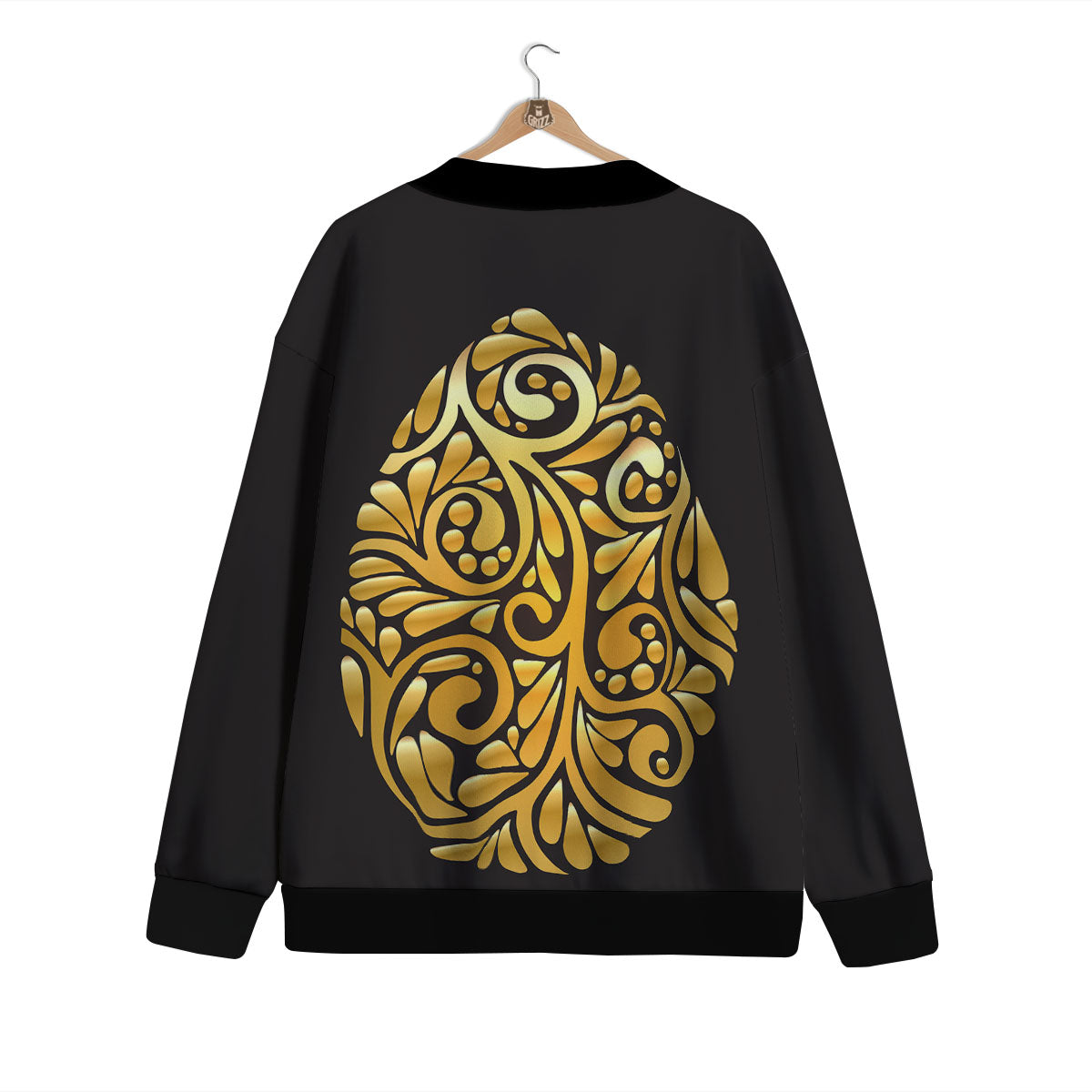Easter Egg Gold Print Cardigan-grizzshop