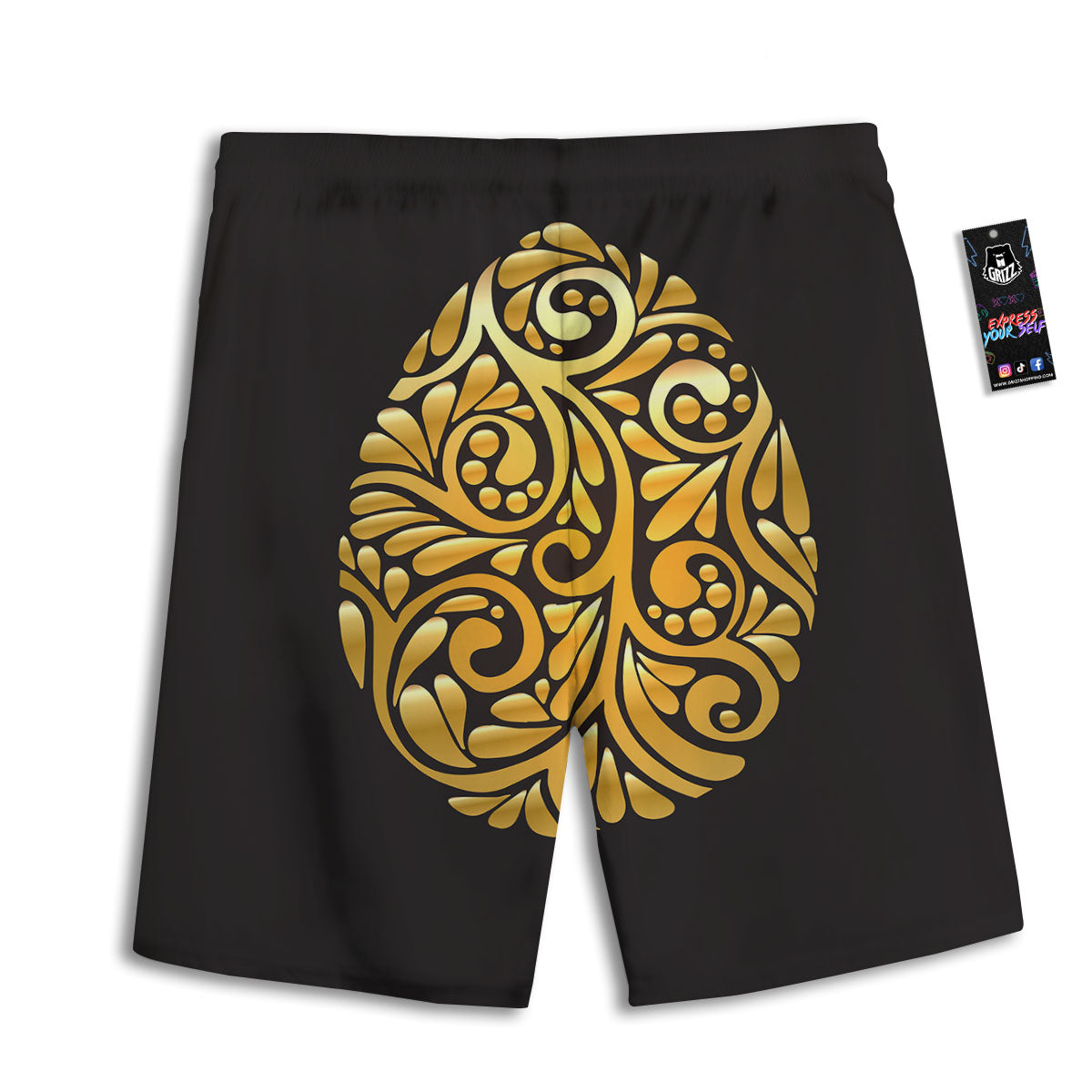 Emoji Monkey Print Pattern Men's Athletic Shorts