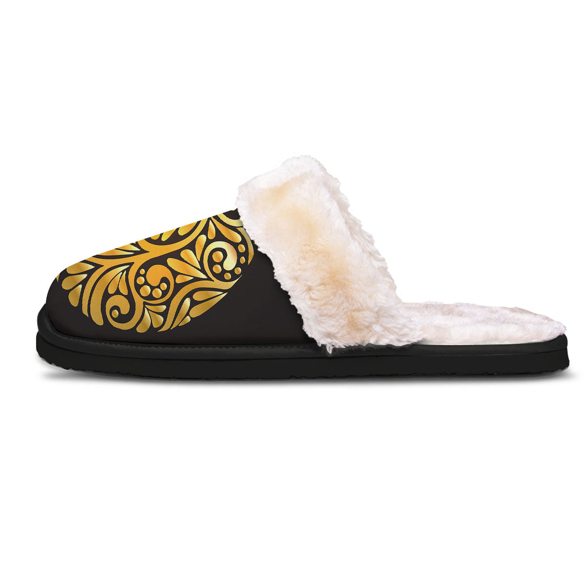 Easter Egg Gold Print Slippers-grizzshop