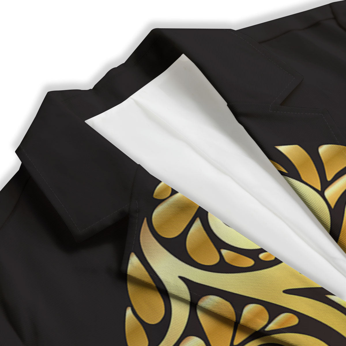 Easter Egg Gold Print Women's Blazer-grizzshop