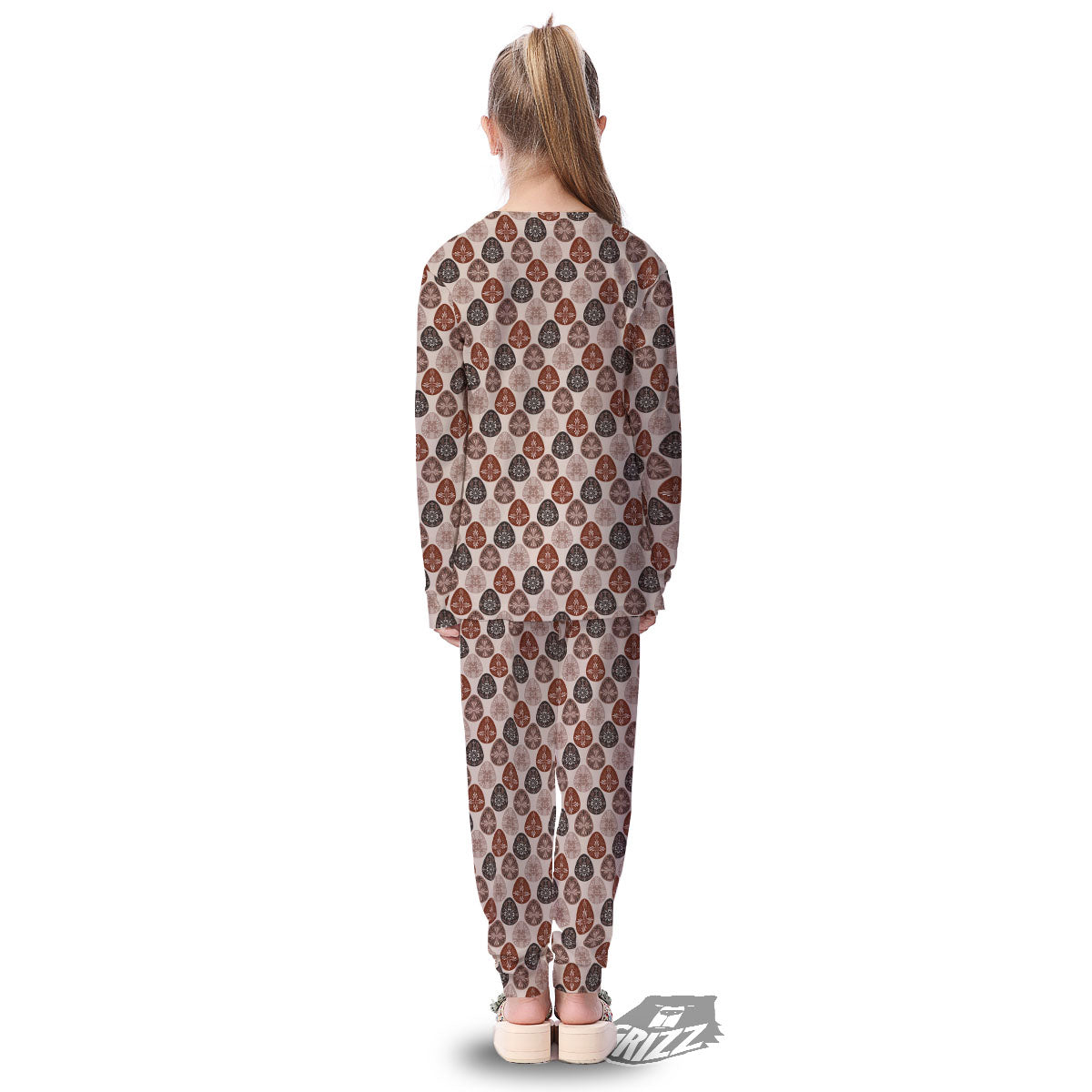 Easter Eggs Bohemian Print Pattern Kid's Pajamas-grizzshop