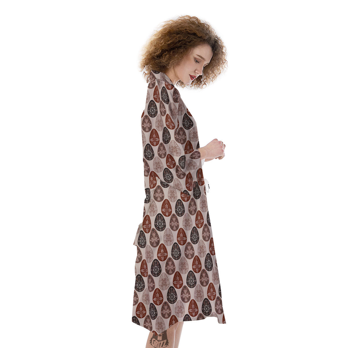 Easter Eggs Bohemian Print Pattern Kimono-grizzshop