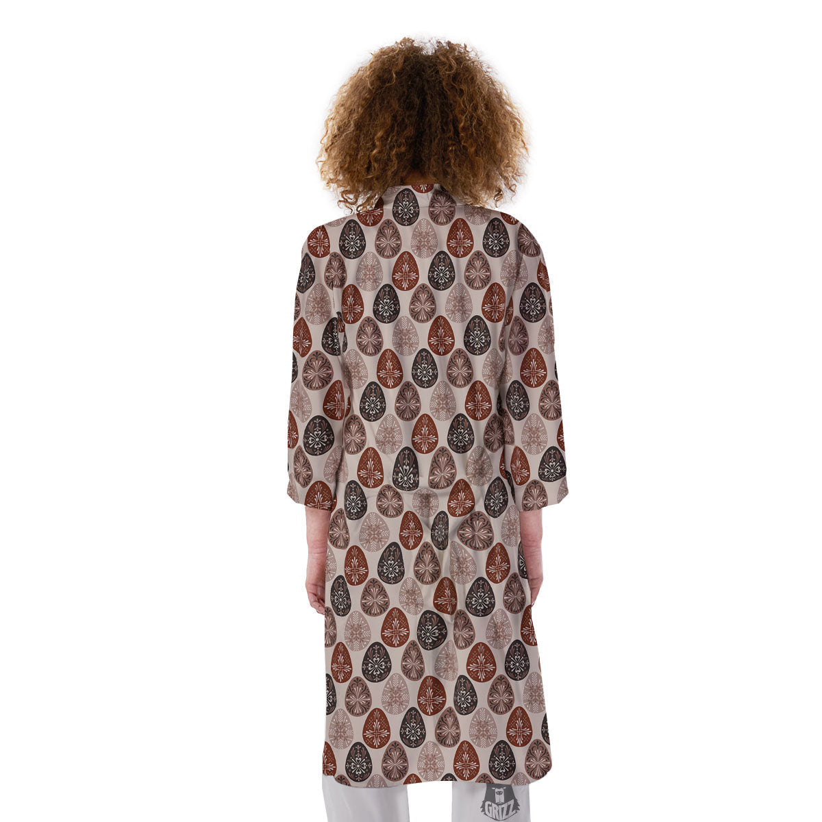 Easter Eggs Bohemian Print Pattern Kimono-grizzshop