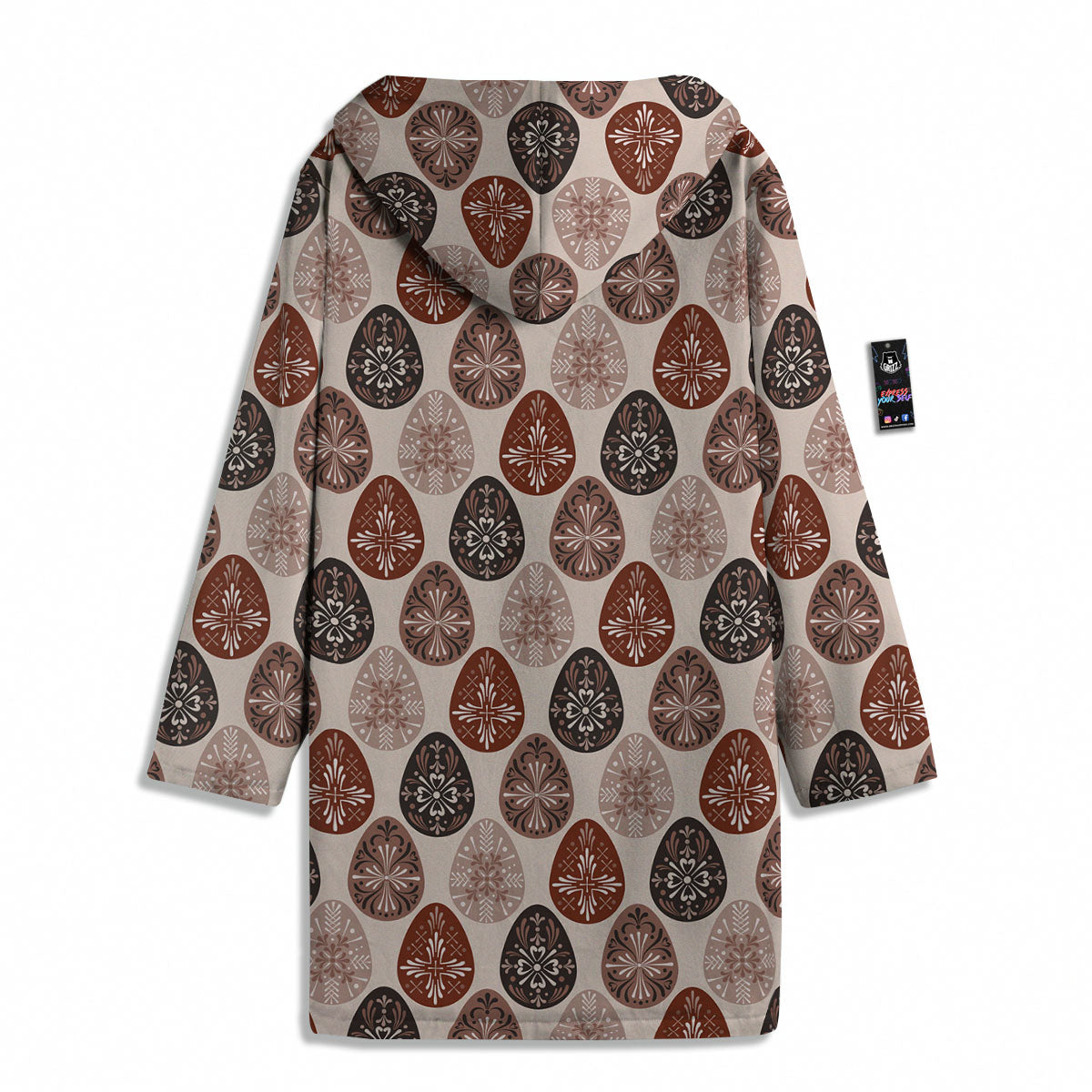 Easter Eggs Bohemian Print Pattern Men's Windbreaker Jacket-grizzshop