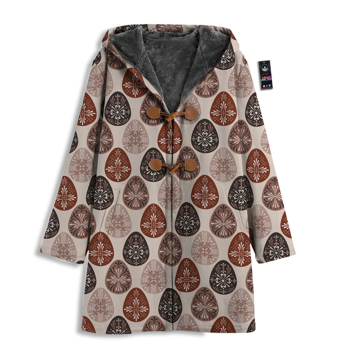 Easter Eggs Bohemian Print Pattern Men's Windbreaker Jacket-grizzshop