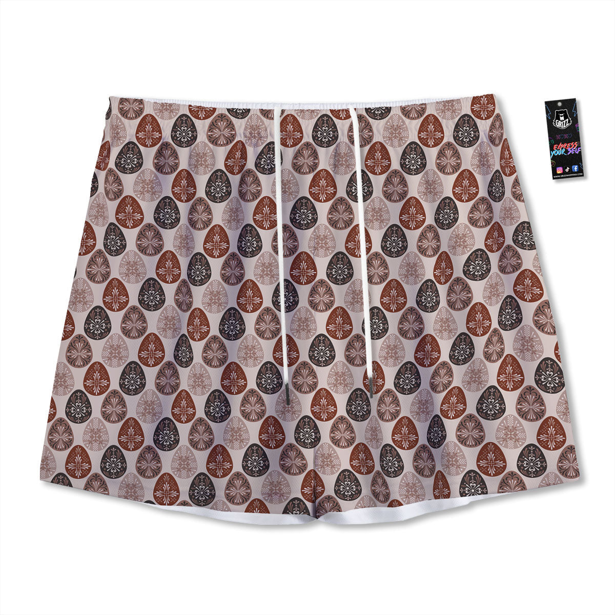 Fish Cute Print Pattern Mesh Shorts