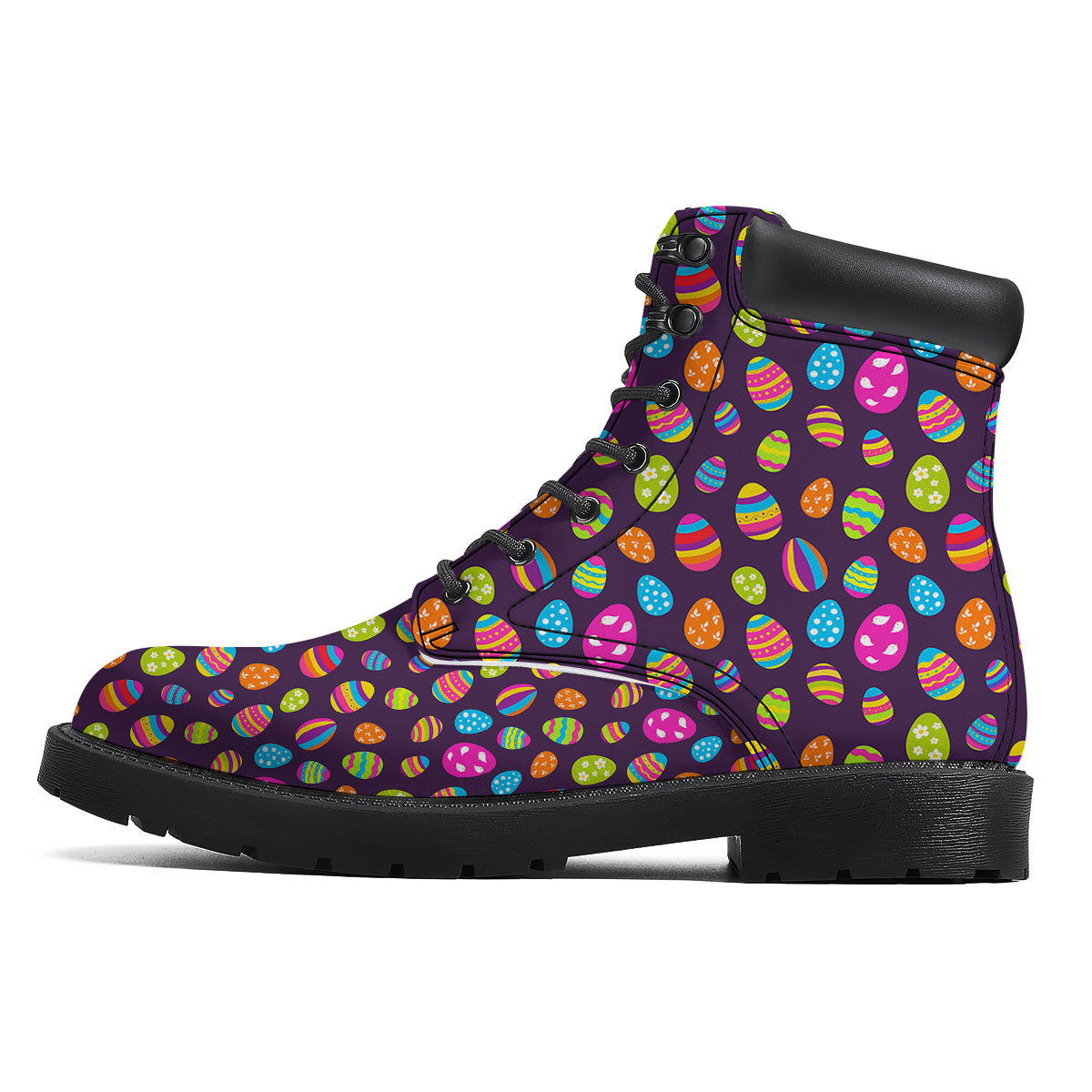 Easter Eggs Colorful Cute Print Pattern Boots-grizzshop