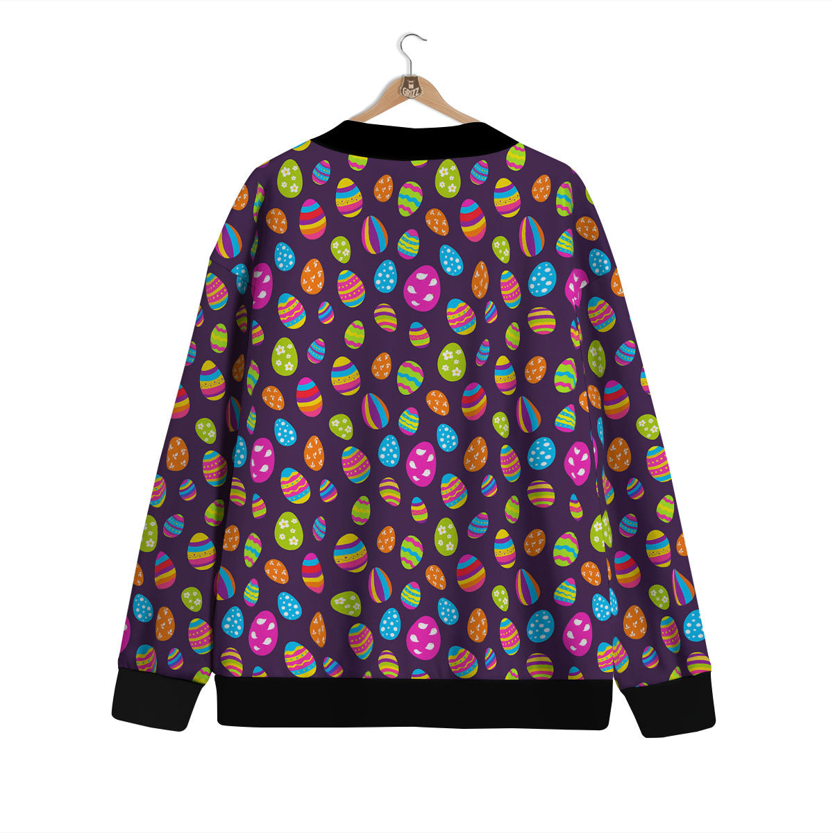 Easter Eggs Colorful Cute Print Pattern Cardigan-grizzshop