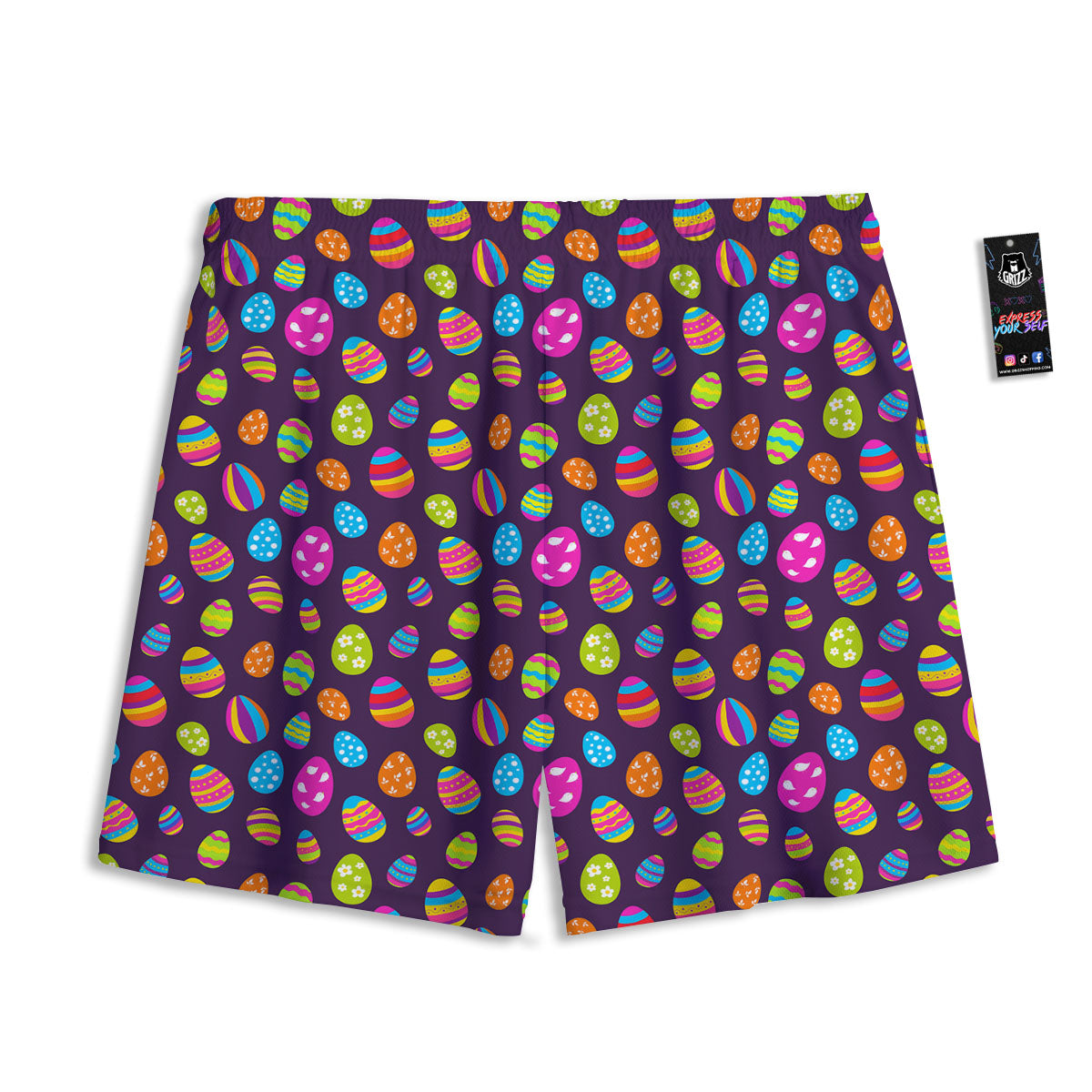 Fishing Hooks Print Mesh Shorts