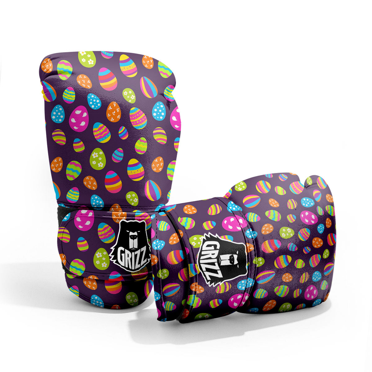 Easter Eggs Colorful Cute Print Pattern Pro Boxing Glove