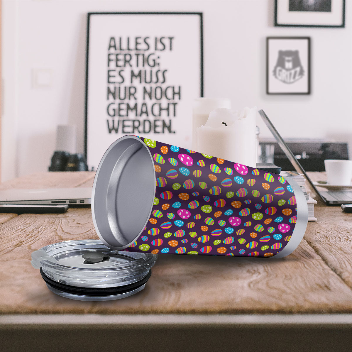 Easter Eggs Colorful Cute Print Pattern Tumbler-grizzshop