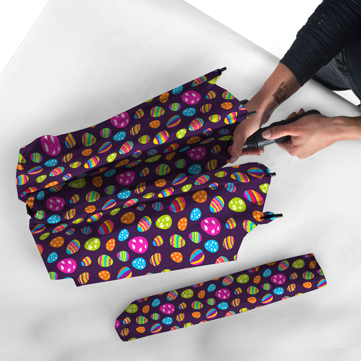Easter Eggs Colorful Cute Print Pattern Umbrella-grizzshop