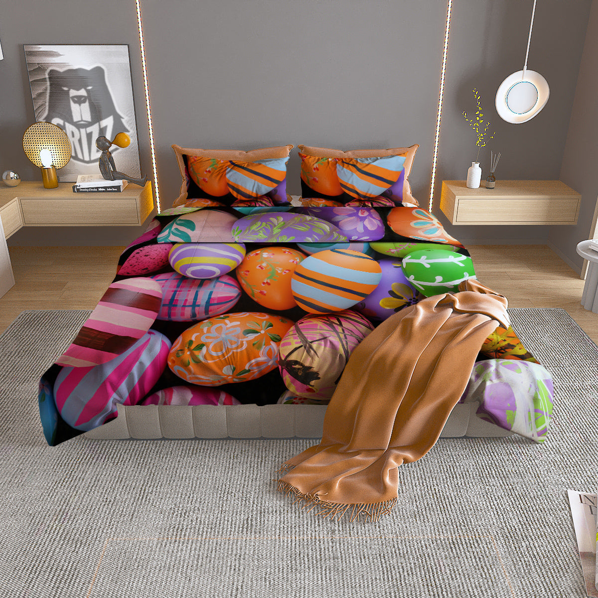 Fishing Knots Rope Print Pattern Duvet Cover Bedding Set