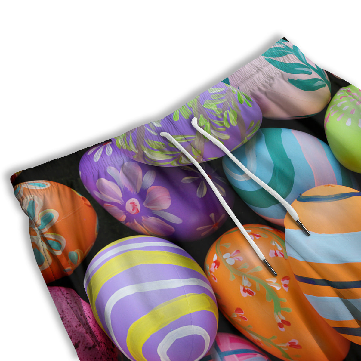 Easter Eggs Colorful Print Men's Athletic Shorts