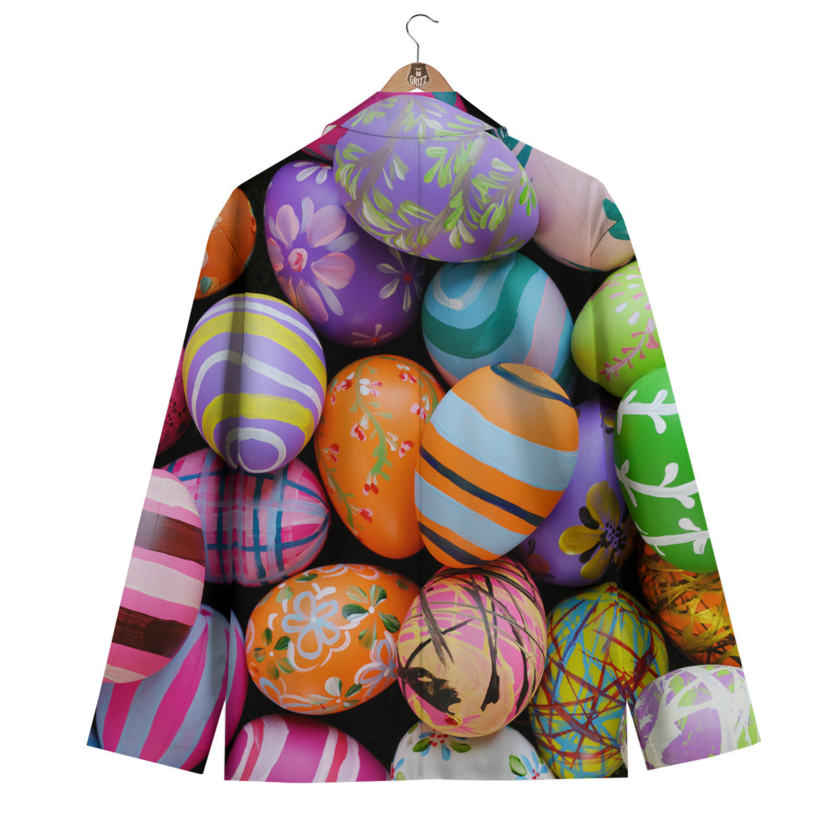 Easter Eggs Colorful Print Men's Blazer-grizzshop