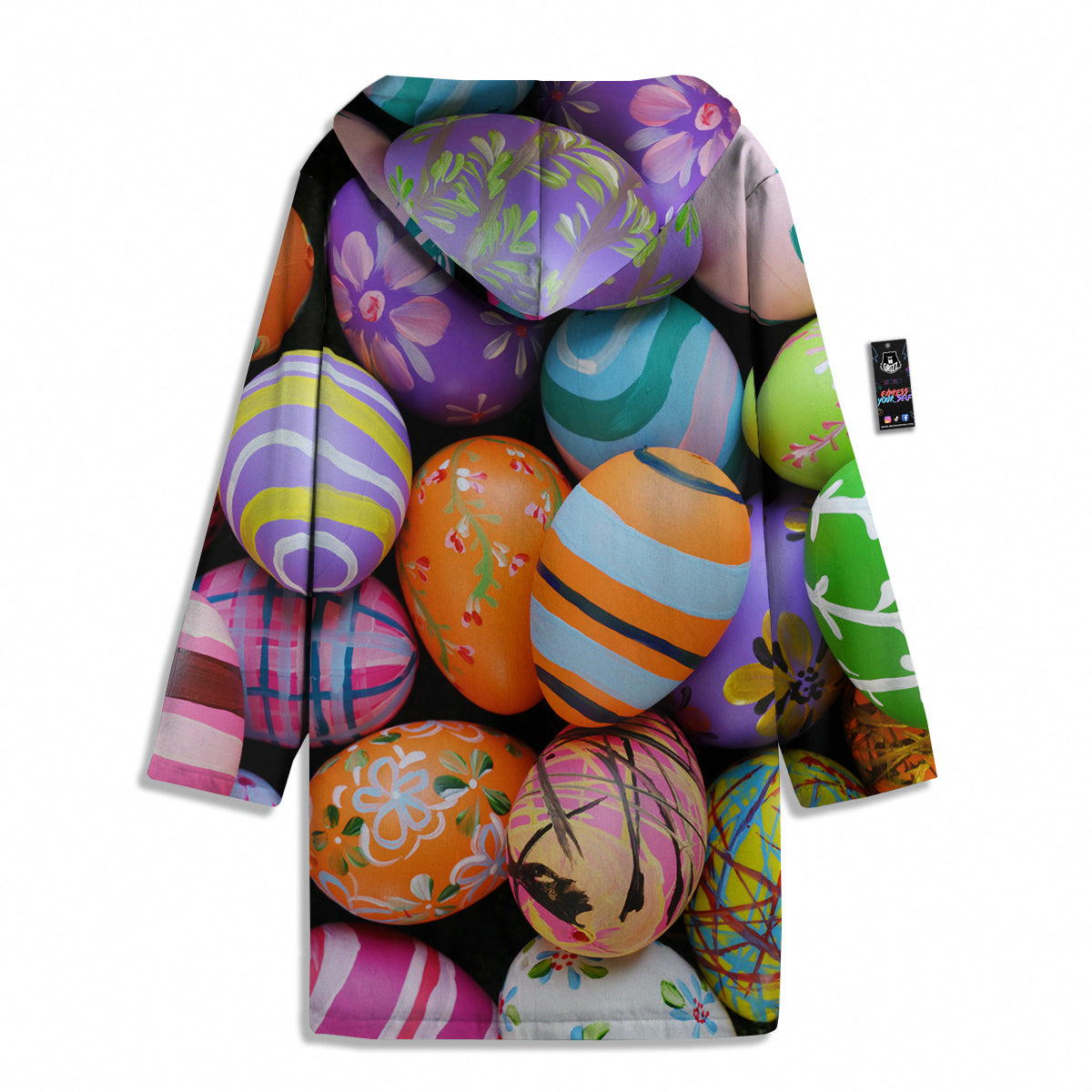 Easter Eggs Colorful Print Men's Windbreaker Jacket-grizzshop