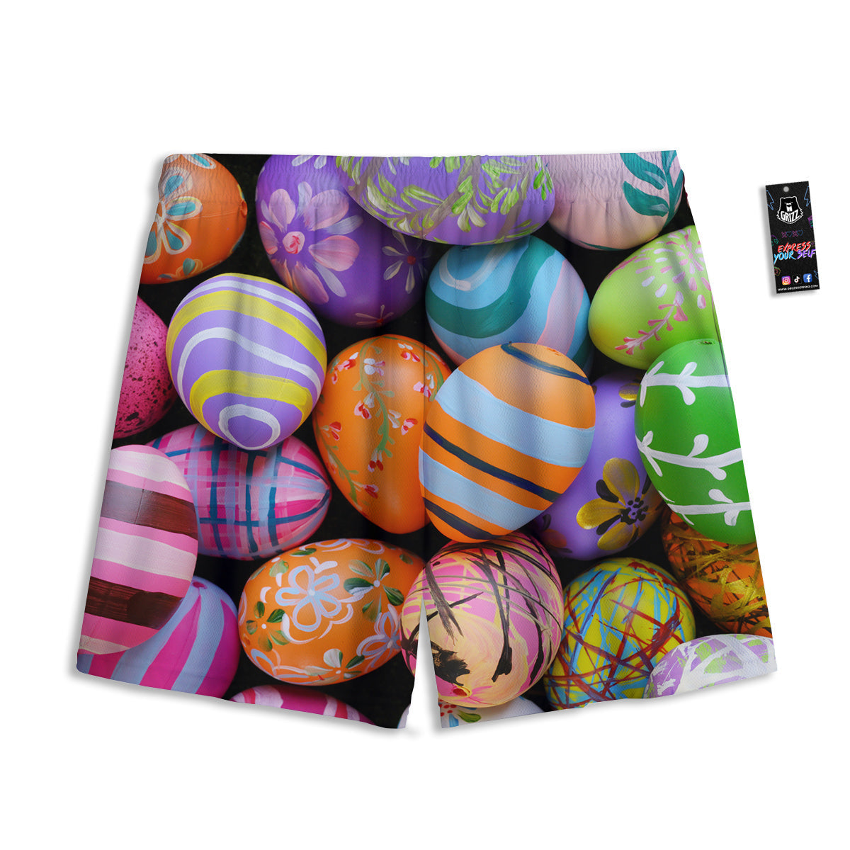 Fishing Knots Rope Print Pattern Mesh Shorts