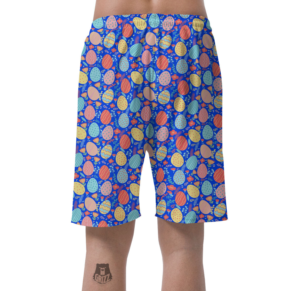 Easter Eggs Colorful Print Pattern Men's Shorts-grizzshop