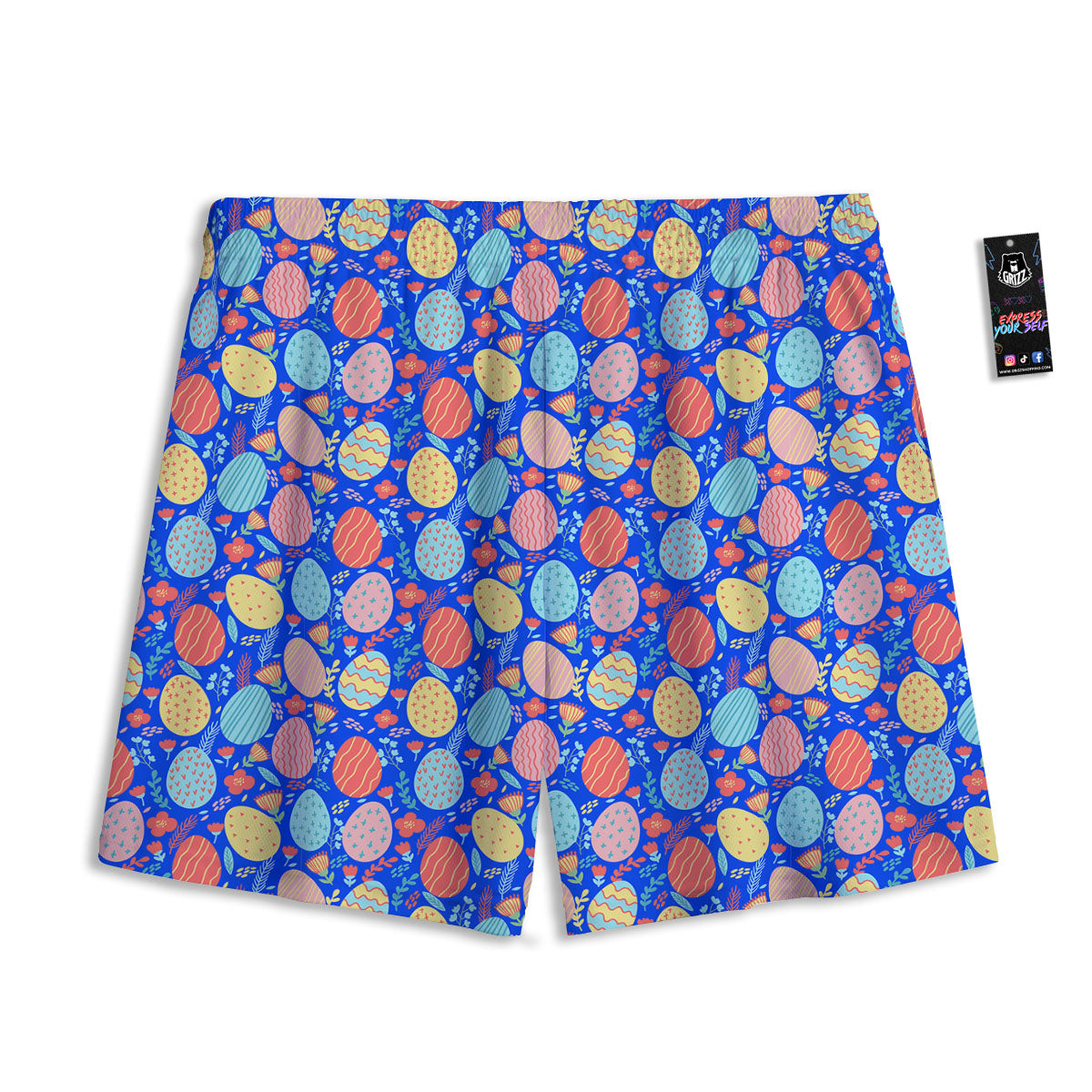 Fishing Print Pattern Mesh Shorts