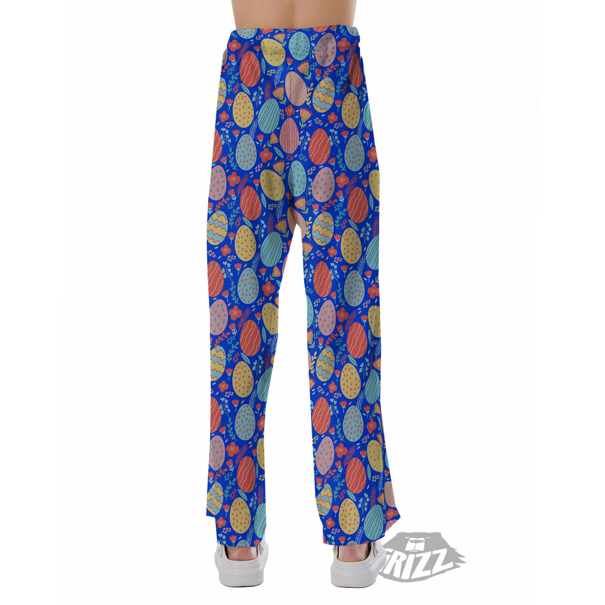 Easter Eggs Colorful Print Pattern Pajama Pants-grizzshop