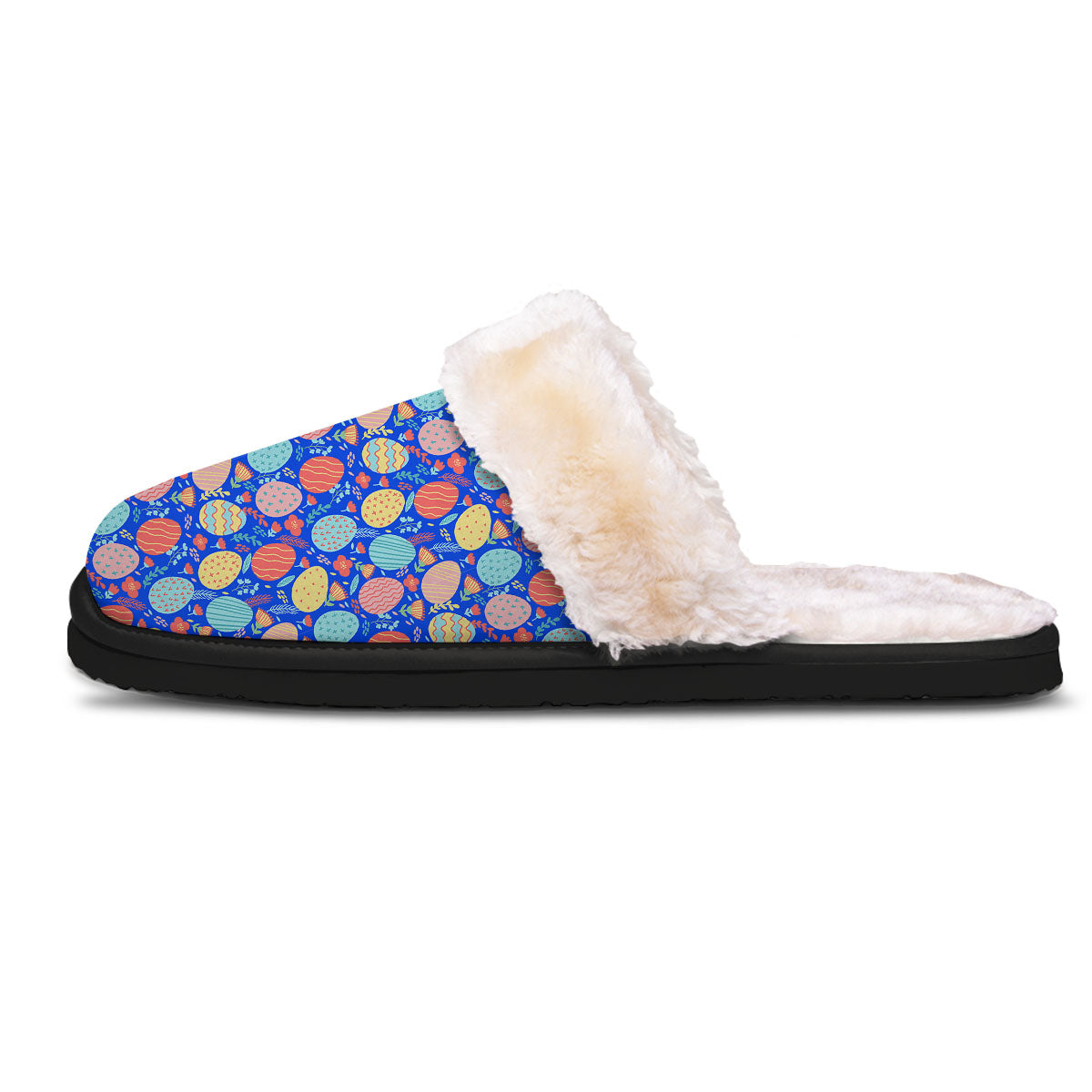 Easter Eggs Colorful Print Pattern Slippers-grizzshop
