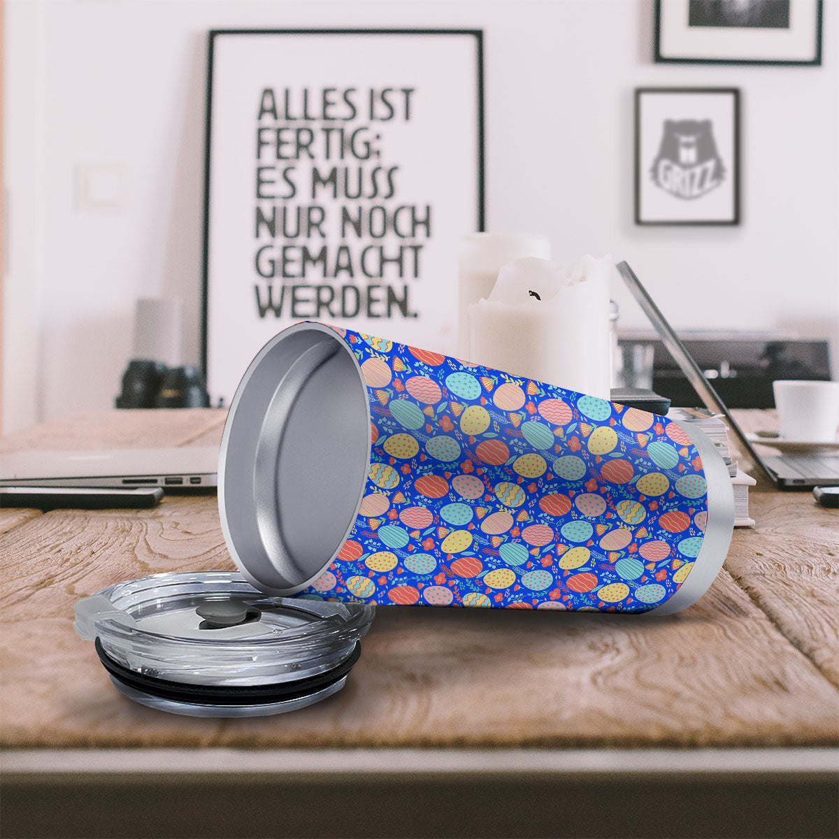 Easter Eggs Colorful Print Pattern Tumbler-grizzshop