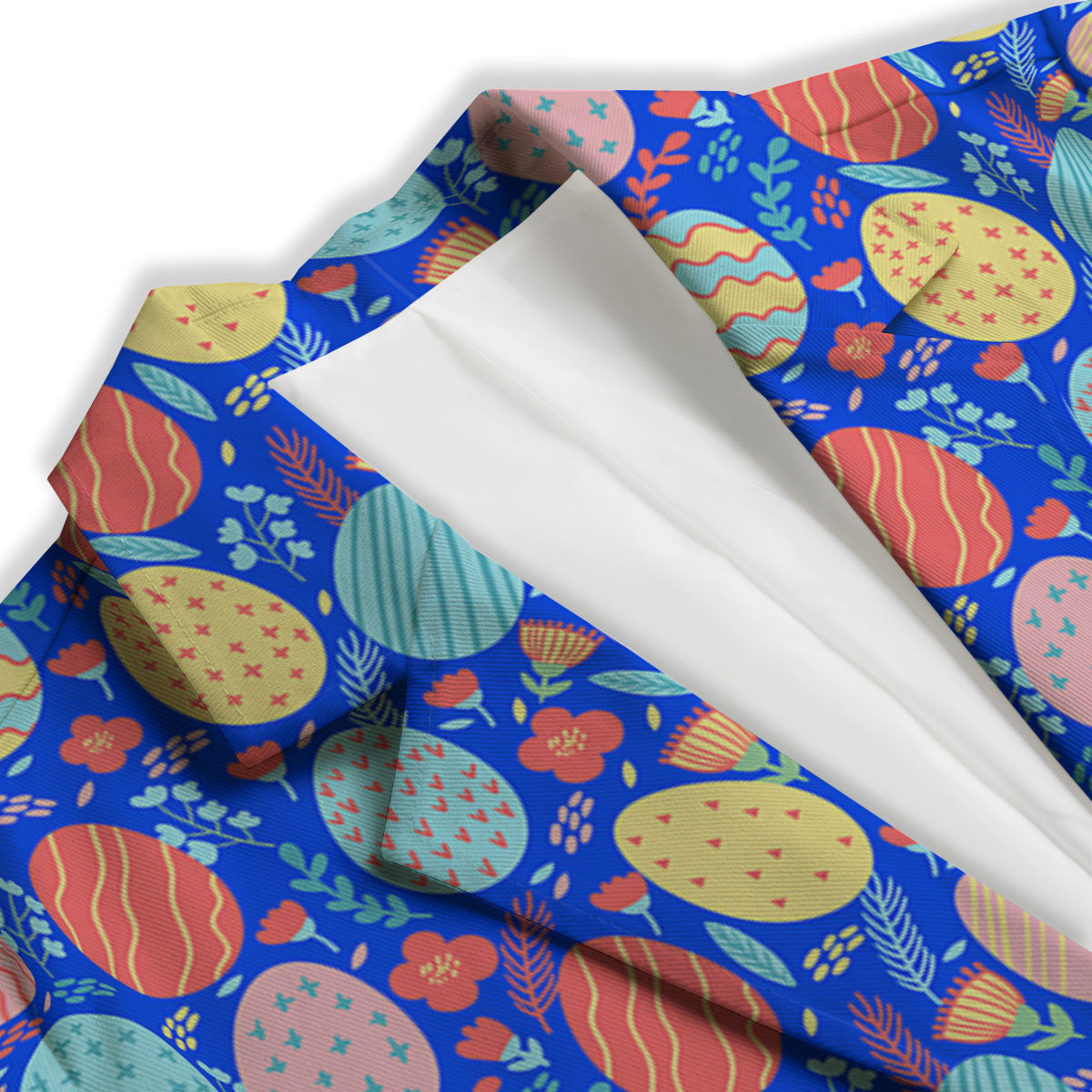 Easter Eggs Colorful Print Pattern Women's Blazer-grizzshop